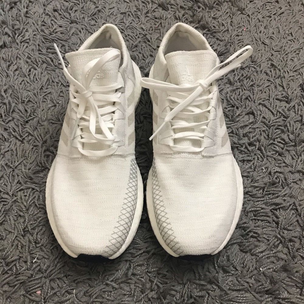 WORN ONCE White grey Adidas Mens Pureboost